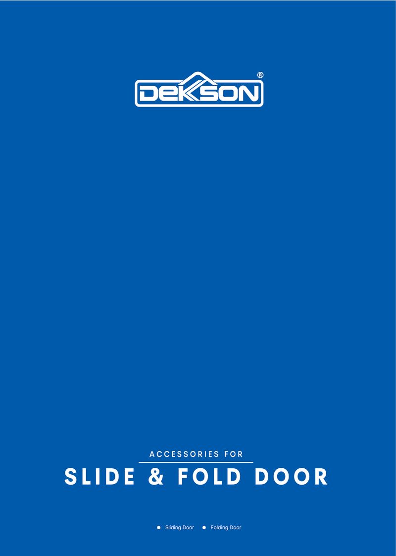 Katalog Accesories For Slide & Fold Door Dekkson 2024