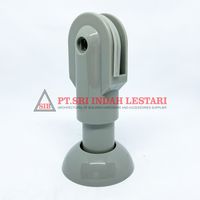 CUBICLE / TOILET MODEREN | CUB LEG SUPPORT 100MM GREY PLASTIC MOA