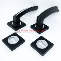 LEVER HANDLE ROSES ( LHR ) | LEVER HANDLE ROSES DKS 5560 MATT BLACK+CP