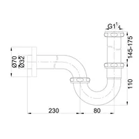 Basin Trap | BRASS BASIN P-TRAP (WITH POP - UP PIPE) 1111 CHROME