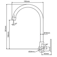 Sink Tap  | BRISTOL 1/2" WALL SINK TAP 1663 CHROME