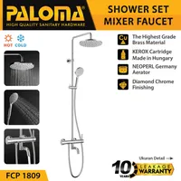 Shower Mixer | EOLICA SINGLE LEVER BATH/SHOWER MIXER WITH RAINSHOWER 1809 CHROME