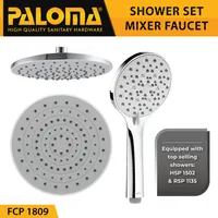 Shower Mixer | EOLICA SINGLE LEVER BATH/SHOWER MIXER WITH RAINSHOWER 1809 CHROME