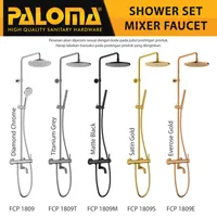 Shower Mixer | EOLICA SINGLE LEVER BATH/SHOWER MIXER WITH RAINSHOWER 1809 CHROME