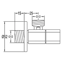 Angle Valve  | GALLANT 1/2" TRIANGLE VALVE 2177 CHROME