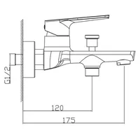 Shower Mixer | BERLIN SINGLE LEVER BATH/SHOWER MIXER 2501 CHROME