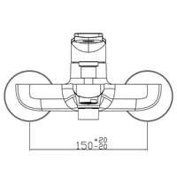 Shower Mixer | BERLIN SINGLE LEVER BATH/SHOWER MIXER 2501 CHROME