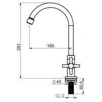 Sink Tap  | JUPITER 1/2" PILLAR SINK TAP 6361 CHROME