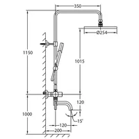 Shower Mixer | ALEENA SINGLE LEVER BATH /SHOWER MIXER WITH PROCLICK-3 BUTTONS 9308 MATTE BLACK