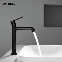 BASIN MIXER FAUCET | ALEENA SINGLE LEVER MONOBLOC BASIN MIXER 9332 MATTE BLACK