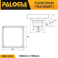 FLOOR DRAIN | FLOOR DRAIN PALOMA 2101 CHROME