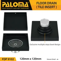 FLOOR DRAIN | FLOOR DRAIN PALOMA 9102 MATTE BLACK