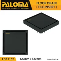 FLOOR DRAIN | FLOOR DRAIN PALOMA 9102 MATTE BLACK