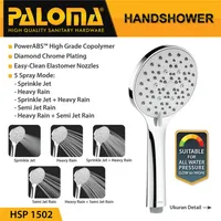 HAND SHOWER | ABS HAND SHOWER 1502 (5 FUCTION) CHROME