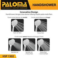 HAND SHOWER | ABS HAND SHOWER 1502 (5 FUCTION) CHROME