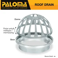 ROOF DRAIN | ROOF DRAIN 4" 1204 CHROME