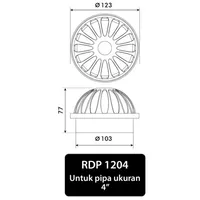 ROOF DRAIN | ROOF DRAIN 4" 1204 CHROME