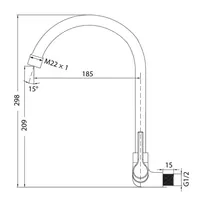 WALL SINK TAP | VITTORIO 1/2" WALL SINK TAP 7163 CHROME