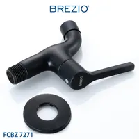 SHORT WALL TAP | VITTORIO 1/2" SHORT WALL TAP 7271 MATTE BLACK