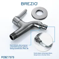 SHORT WALL TAP | VITTORIO 1/2" SHORT WALL TAP WITH HOSE COUPLING AND SCREW COLLAR 7373 GUNMETAL