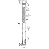 KNITTED HOSE | KNITTED HOSE G 1/2 X G 1/2 1604 - 400 MM