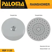 RAINSHOWER | 9" RAINSHOWER ROUND 1135 CHROME