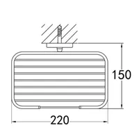 SOAP RACK | MIRANTE BRASS SOAP RACK 1312 CHROME