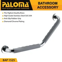 BATH GRAB BAR | CORINA BATH GRAB BAR WITH RUBBER 1525 CHROME