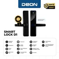 SMART SECURITY | DEON SMART LOCK D01 BLACK