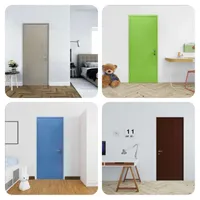 PINTU ALUMINIUM SOLID | PINTU ALUMINIUM SOLID GREY OAK 90 X 215 CM