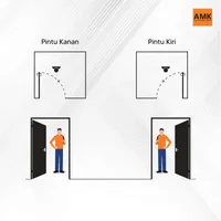 PINTU ALUMINIUM SOLID | PINTU ALUMINIUM SOLID GREY OAK 90 X 215 CM
