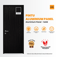 PINTU ALUMINIUM SOLID | PINTU ALUMINIUM SOLID BLACK OAK 90 X 215 CM