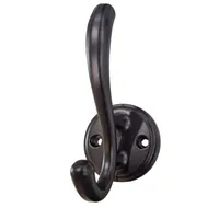 HANGER HOOK WALL | HANGER HOOK WALL HAMPTON HHW AL 009 MATT BLACK