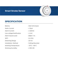 SMART SECURITY | DEON SMART SMOKE SENSOR WHITE