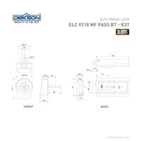 ELECTRONIC LOCK DEKKSON | ELECTRONIC LOCK DEKKSON ELC 9318 MF PASS BT R37 BLACK