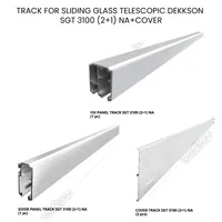 SLIDING GLASS TELESCOPIC | TRACK FOR SLIDING GLASS TELESCOPIC DEKKSON SGT 3100 (2+1) NA+COVER