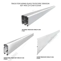 SLIDING GLASS TELESCOPIC | TRACK FOR SLIDING GLASS TELESCOPIC DEKKSON SGT 4100 (3+1) NA+COVER