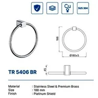 TOWEL RING | TOWEL RING DEKKSON TR 5406 BR  CP