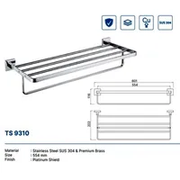 Towel Shelf | TOWEL SHELF DEKKSON TS 9310  CP