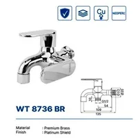 Wall Tap | WALL TAP 2 OUT DEKKSON WT 8736 BR  CP