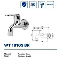 Wall Tap | WALL TAP DEKKSON WT 1810S BR CP