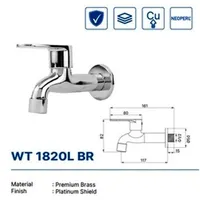 Wall Tap | WALL TAP DEKKSON WT 1820L BR CP