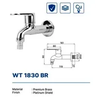 Wall Tap | WALL TAP DEKKSON WT 1830 BR CP