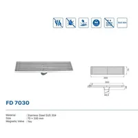 FLOOR DRAIN | FLOOR DRAIN SUS 304 DEKKSON FD 7030  SSS