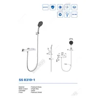 SHOWER SET | SHOWER SET DEKKSON SS 8319-1  CP