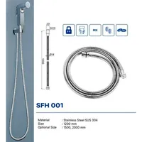 SHOWER FLEXIBLE HOSE | SHOWER FLEXIBLE HOSE SUS 304 DEKKSON SFH 001-1200  CP