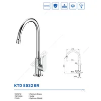 KITCHEN TAP DECK | KITCHEN TAP DECK DEKKSON KTD 8532 BR  CP