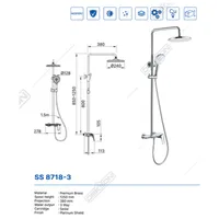 SHOWER SET | SHOWER SET 3 FUNCTION DEKKSON SS 8718-3  CP