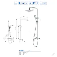 SHOWER SET | SHOWER SET 3 FUNCTION DEKKSON SS 8518-3  CP