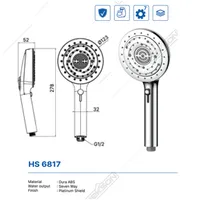 HAND SHOWER | HAND SHOWER DEKKSON HS 6817 BNP